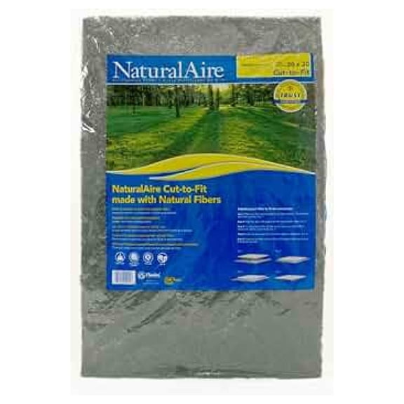 NaturalAire SM1006 Cut-to-Fit Synthetic Air Filter, MERV 4, 20 x 30 x 1-Inch, 6-Pack, Color may vary