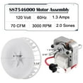 thumbnail image 2 of 87546000 B-Unit Bathroom Exhaust Fan Motor Replacement for Broan Nutone 769RFT, 769RFT B Unit, 769RF, V769RF, 763RL/769RL A Unit Ventilation Fan, 70 CFM Fan Motor with Blower Wheel, 2 of 7