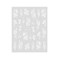 thumbnail image 1 of Etiquetas engomadas del arte del clavo de la mariposa 3D Calcomanías líquidas blancas del arte del clavo de la mariposa, 1 of 7