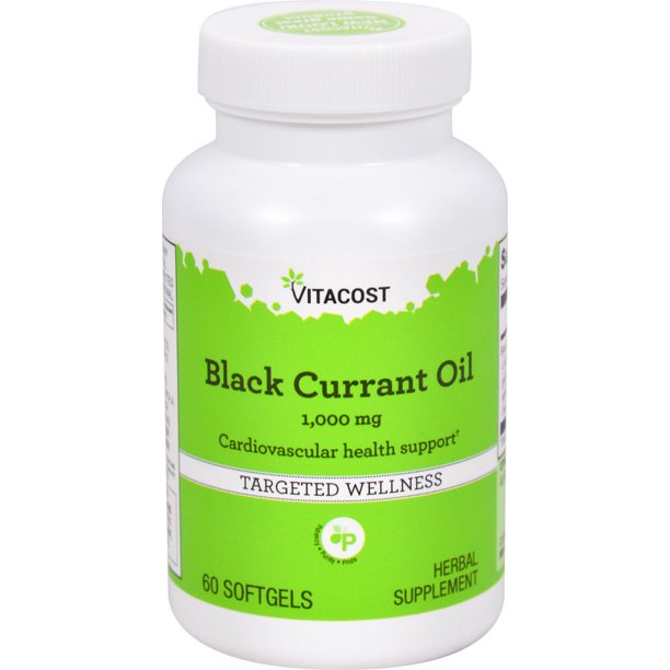 Black Currant Oil 1000 Mg 60 Softgels