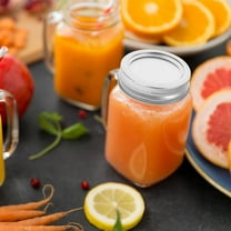 HEMOTON 20 Sets Replacement Canning Jar Lid with Rings Round Jar Split Type Jar Lids