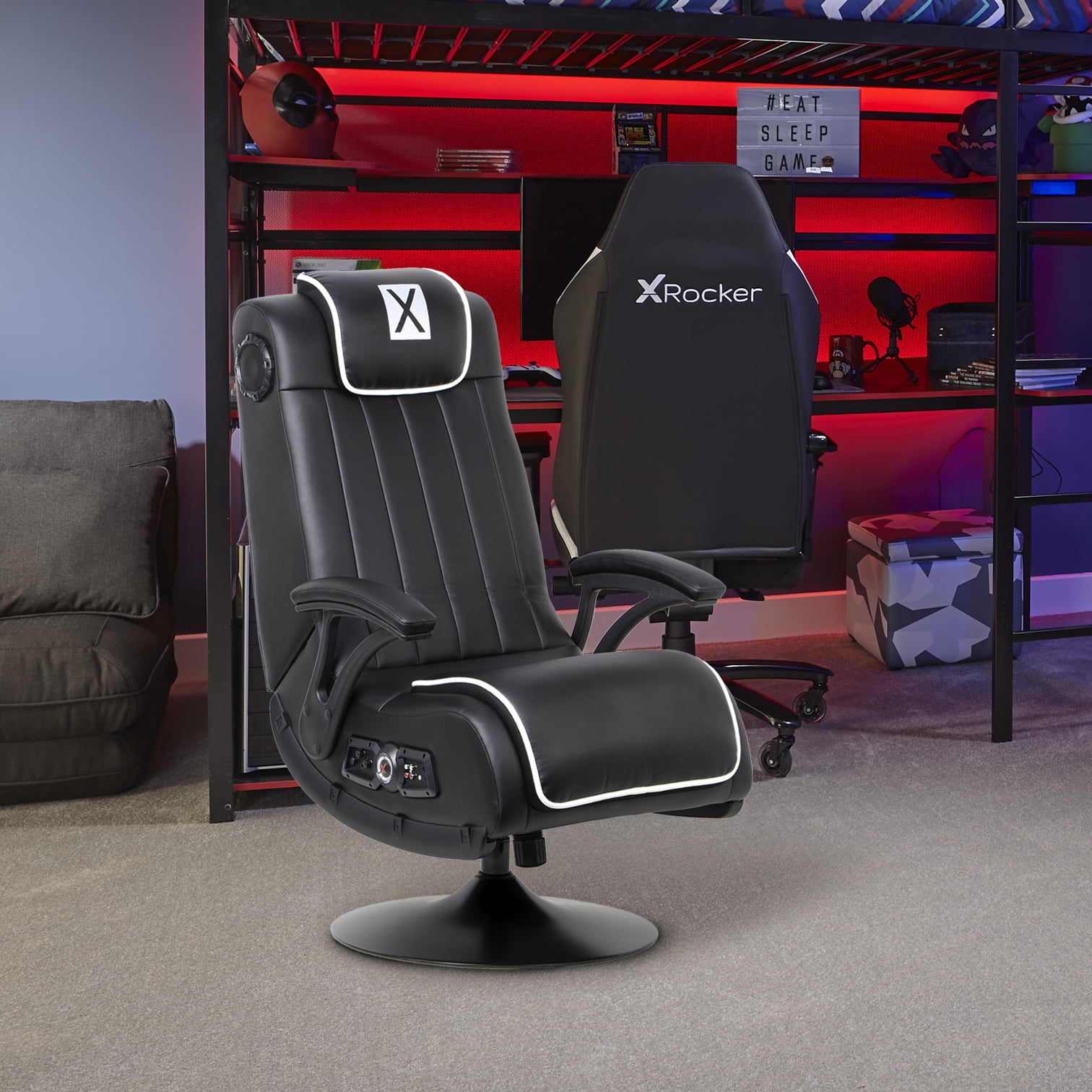 X Rocker Adrenaline 2.1 Wireless Vibration Pedestal Gaming Chair