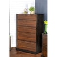thumbnail image 3 of Azalia 5-drawer Chest Black and Walnut, 3 of 11