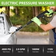 thumbnail image 6 of iFaveorr 4800 PSI 2.0 GPM Electric Pressure Washer, Great Father's Day Gift for Men, Gifts for Husband Dad, 33FT Power Cord, 23FT Pressure Hose, 450ml Foam Cannon for Car Driveway Patio Garden, 6 of 7
