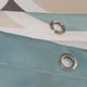 thumbnail image 4 of Cortina de ducha impermeable y antimoho (180 x 180 cm) con estampado geométrico, con 12 ganchos, 4 of 5