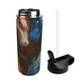 thumbnail image 2 of Sikiie Red And Blue Fire Dragon F Print 18OZ Insulated Straw Cup, Portable Leak-proof Sports Water Bottle, Stainless Steel Water Cup Suitable for Home and Outdoor, 2 of 8