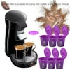 6PCS Refillable Reusable Single Coffee Capsules Filter Pods Coffee Makers