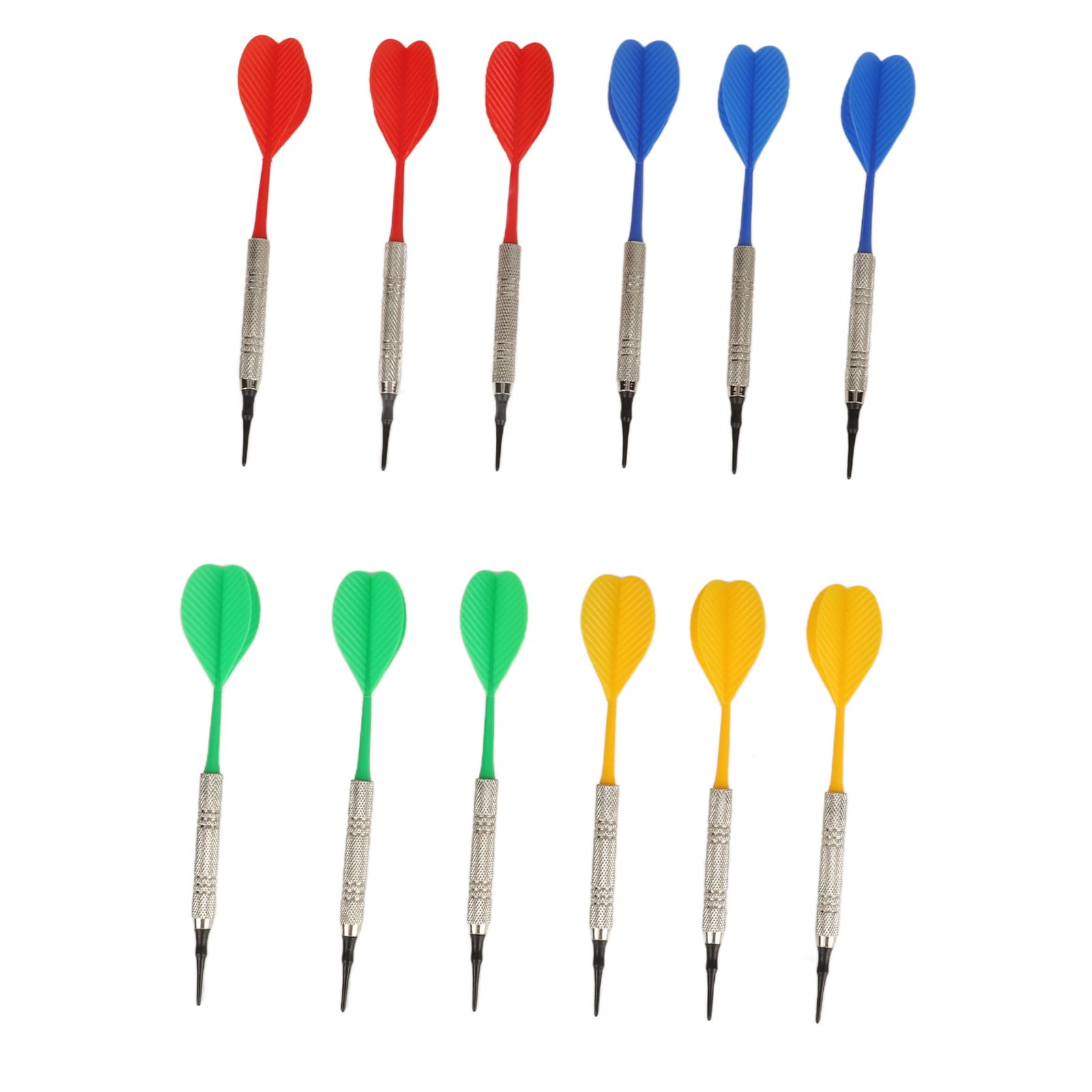 Jeu De Fléchettes Souples 12 Fléchettes + 100 Pointes - Idéal Débutants Et Adultes