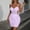 Light Purple, variant on Elegant Waist Detail Cutout Dress With Bodice And Strappy For Formal And Casual Occasions In Women's Casual Tennis Dress Red S