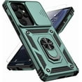 thumbnail image 1 of KOMI for Samsung Galaxy S25 Case with Slide Camera Cover HD Screen Protector [15ft Military Grade Drop Tested] Magnetic Ring Holder Kickstand Protective Phone Case for Galaxy S25 2025 (6.2 inch) Mint, 1 of 5