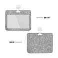 thumbnail image 2 of Cauagu GlitterSilver for ID Badge Holder,Badge Holder with Windows Key Card Work Badge Sleeve for Office/ Factory/ID Credit Cards/Proximity Key Cards, 2 of 7