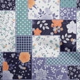 thumbnail image 1 of oneOone Viscose Jersey Dark Navy Blue Fabric Asian Floral Mix Patch Craft Projects Decor Fabric Printed By The Yard 60 Inch Wide, 1 of 4