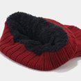 thumbnail image 3 of YAOBAMM Elastic Winter Accessories Set 3Pcs Set Unisex Winter Beanie Hat Scarf Set Warm Fleece Lining Knit Hat Touch Screen Neck Scarf Set, 3 of 6