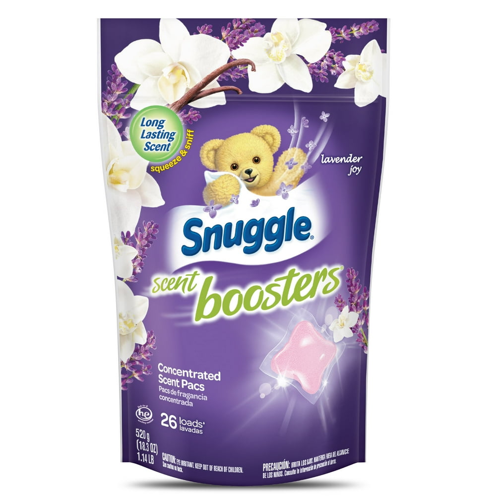 Snuggle Scent Boosters InWash Laundry Scent Pacs, Lavender Joy, 26