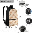 thumbnail image 5 of Uourmeti Heart-Shaped Capybara Pattern Durable Backpack for School Travel, Smooth Zippers Roomy Storage School Backpack Fashion Fashion Backpack, 5 of 6