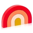 thumbnail image 2 of Bloques de construcción de juguetes Juegos de apilamiento juguetes para niños juguetes jugando aprendiendo para la forma de color geometría roja, paquete de 4 Dido Hogar, 2 of 6