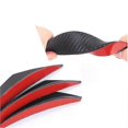 thumbnail image 3 of 6pcs Universal Carbon Fiber Look Car Front Bumper Fins Spoiler Wing Lip Splitter, 3 of 5
