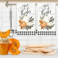 thumbnail image 5 of Fall Kitchen Towels Pumpkin Buffalo Plaid Pattern Dish Towels 18 x 26 Inch Autumn Decorative Hand Drying Tea Towels for Thanksgiving Cooking Baking Cleaning Wipes, Set of 2, 5 of 6