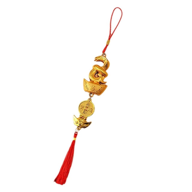 WAITLOVER Decoraciones de Año Nuevo Chino 9 Piezas Colgante del Año de la Serpiente 2025 X9U3 X2P8