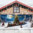 thumbnail image 3 of LLDYYDS Large 7x16 Ft Merry Christmas Santa Holiday Photography Background Garage Door Party Banner, 3 of 6