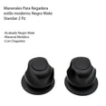 thumbnail image 4 of Manerales Para Regadera Moderno Negro Mate Standar 2 Pz, 4 of 4