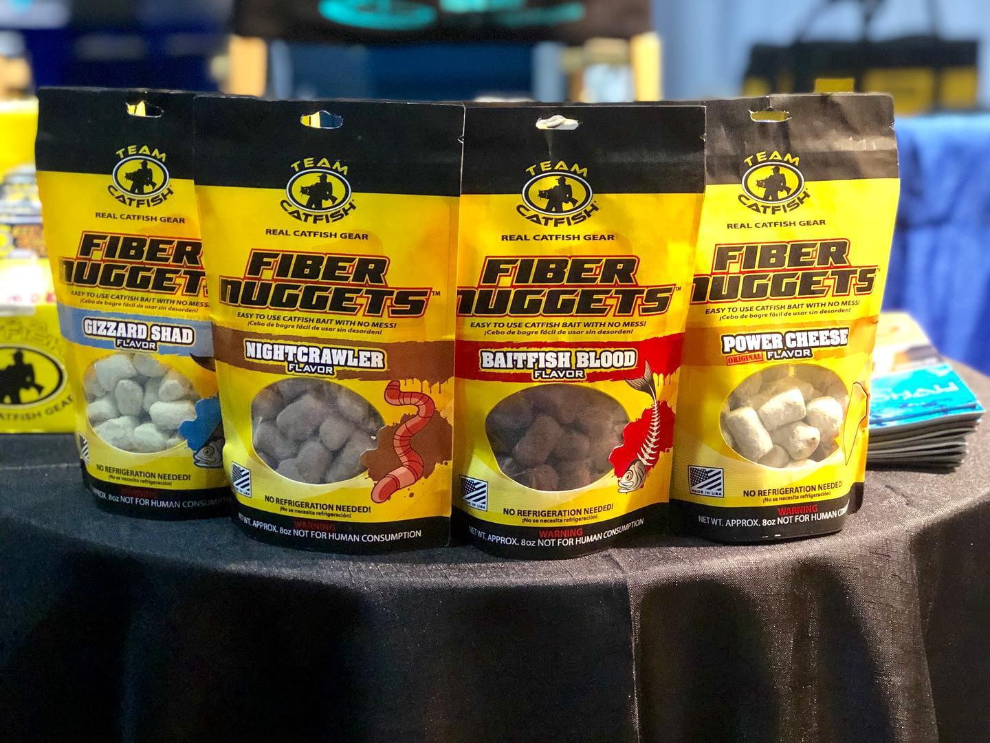 Team Catfish Fiber Nuggets Night Crawler Fish Attractant for Catifish in Rivers, Lakes and Ponds