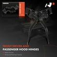 thumbnail image 3 of A-Premium Front Driver and Passenger Hood Hinges Compatible with Toyota Yaris 2007-2012 Sedan, Front Left and Right Side, 2-PC Set, Replace# 5342052240, 5341052240, 3 of 8