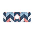 thumbnail image 7 of Yayeee Faucet Mat for Kitchen Sink 14.7" Diatomite Long Splash Guard Pad, Blue Geometric, 7 of 7