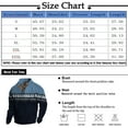 thumbnail image 3 of Men's Nordic Pattern Half-Zip Sweater, Warm Winter Pullover with Button Collar, Stylish Casual Knitwear, 3 of 5