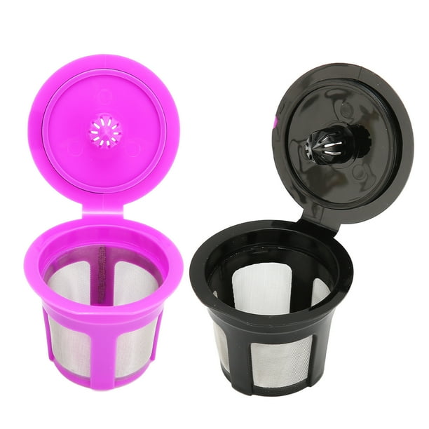 Cápsula de café, 2 cápsulas de café reutilizables de plástico, cápsulas de café rellenables diseñadas para precisión