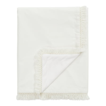 UPC: 0846480086178 | Boho Fringe Ivory Security Baby Blanket by Sweet Jojo Designs