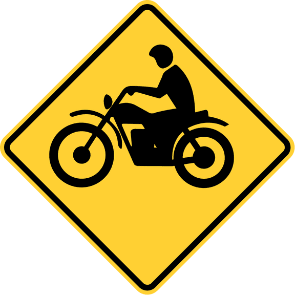 Vinyl Stickers - Motorcycle Crossing, New York State - Safety and Warning Warehouse Signs Stickers - 3.5" x 5" - 3 Pack