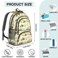 thumbnail image 5 of Excavator and Construction Worker Cute School Backpack Bag with Padded Back and Adjustable Shoulder Straps 16.9 X 12.6 X 5.9 Inches, 5 of 5