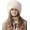 Beige, variant on Women's Winter Cossack Hat Russian Style Long Pile Faux Fur
