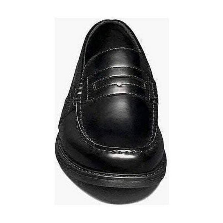 Nunn Bush Lincoln Men\'s Moc Toe Loafers Black 8 wide Nunn Bush 85538-009 LINCOLN Moc Toe Black Multi Penny  main image 3
