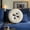 White, variant on Retro Button Throw Pillow Round Decorative Plush Cushion 15.7In Ultra-Soft Stuffed Pillows for Sofa Couch Vanity Chair Bed