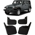 thumbnail image 3 of For 2007 - 2018 for Jeep for Wrangler JK JKU 4pcs/set Molded Splash Guard Fender Kit -, 3 of 4