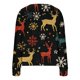 thumbnail image 4 of Puntoco Chaqueta Informal Con Botones Y Estampado Navideño Para Mujer, 4 of 5