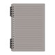 thumbnail image 2 of Cuaderno A5 con anillas desmontables | Carpeta con tapa transparente para estudiantes | Bloc de notas de hojas sueltas con cuadrícula para tomar apuntes en la escuela, la universidad y la oficina, 2 of 6