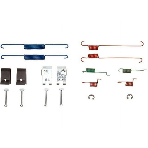 Rear Drum Brake Hardware Kit - Compatible with 2014 - 2015 Mitsubishi Mirage