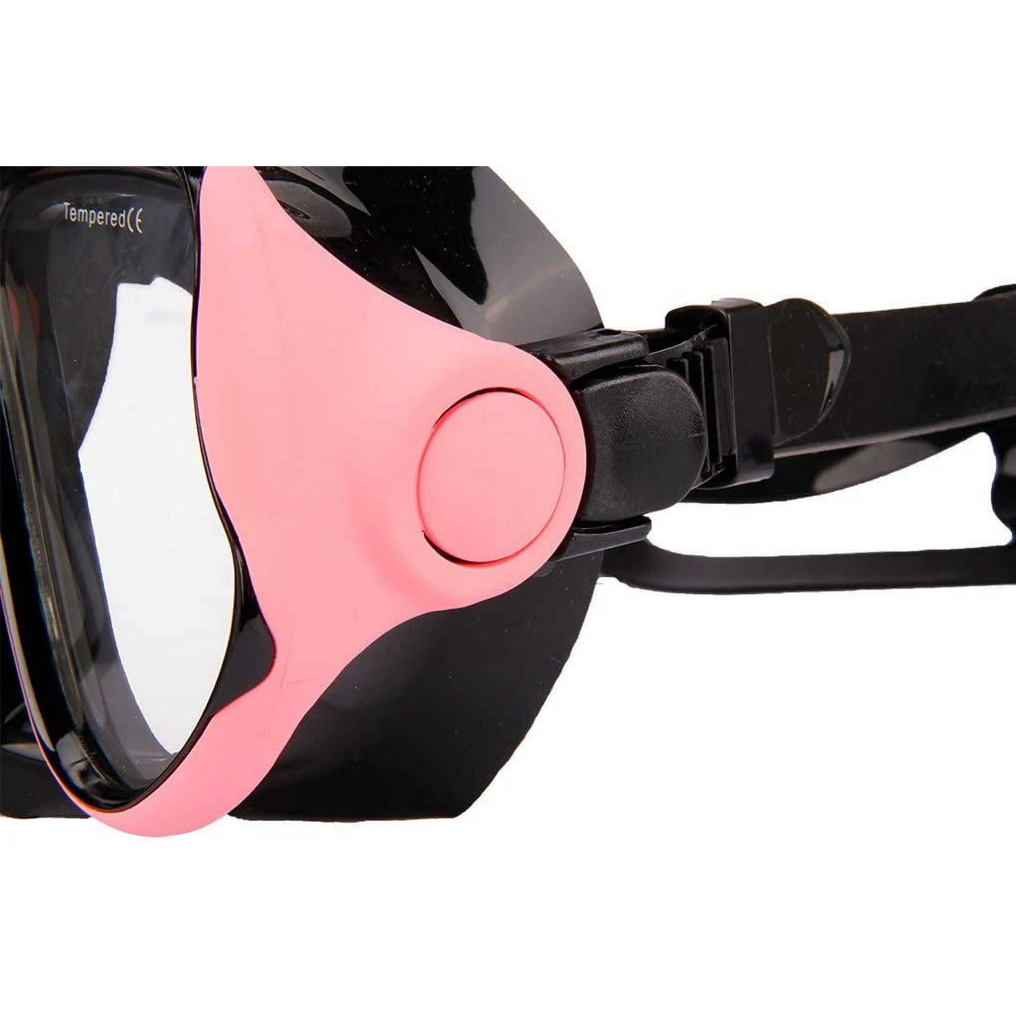 Swim Goggles with Nose Cover Snorkel Mask Anti Leak Diving Walmart