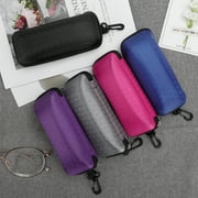 TSV Sunglasses Case, Portable Zipper Glasses Box, Hard EVA Eyeglass Protector with Hook, 5 Colors