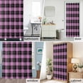 thumbnail image 6 of Check Plaid Fabric Shower Curtain Buffalo Plaid Washable Shower Curtains for Bathroom, Waterproof Bath Curtain with Hooks Home Decor 72x72in, 6 of 8
