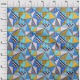 thumbnail image 3 of oneOone Cotton Flex Medium Blue Fabric Check Patchwork Sewing Craft Projects Fabric Prints By Yard 40 Inch Wide, 3 of 5