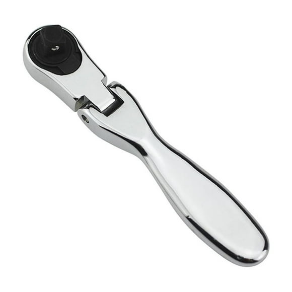 Mini 1/4 Inch Ratchet Wrench, 72-Tooth Reversible Chrome Vanadium Steel Ratchet Wrench with Socket &