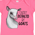 thumbnail image 4 of Inktastic Easily Distracted by Goats Cute Goat Boys or Girls Baby Bodysuit, 4 of 5