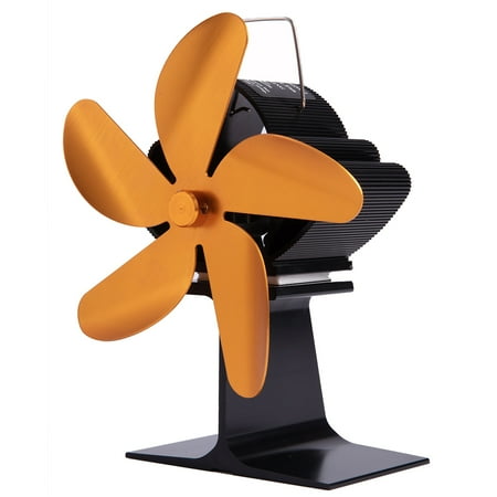 

5 Blades Heat Powered Stove Fireplace Fan Fuel Saving Silent Ecofan for Wood Log