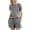 #411-Gray, variant on Roncen Women's Short-Sleeve Linen Cotton Two-Piece Set - Breathable Solid Color Outfit with Casual Top & Pants for Summer Comfort