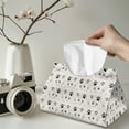 thumbnail image 2 of ZUXONGSY Dog Paws Tissue Box Covers Pack of 2 Rectangular PU Leather Tissue Box Holder with Snap Button Leather Tissue Holder for Bathroom Napkin Tissue Dispenser Attractive Decor, 2 of 7