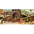 thumbnail image 2 of d Antonio, Biagio 24x13 Black Ornate Wood Framed with Double Matting Museum Art Print Titled - The Story of Joseph, 2 of 4